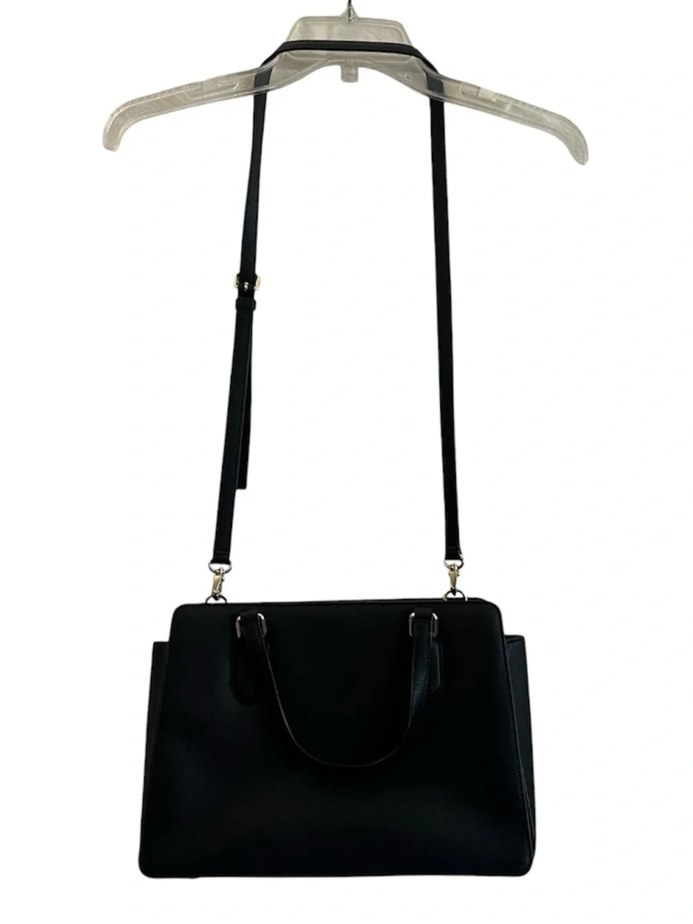 Kate Spade New York Laurel Way Reese Satchel Bag In Black EUC Saffiano Leather